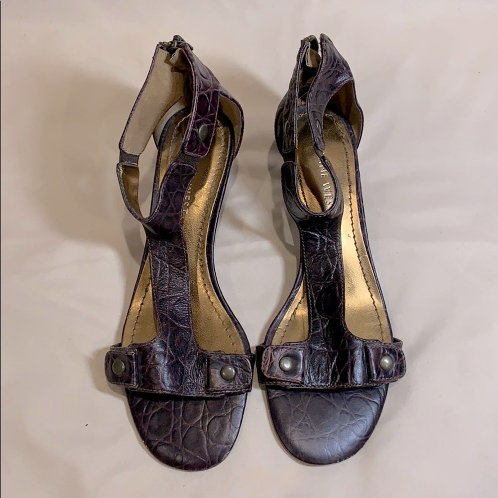 Nine West Alligator Skin Heels